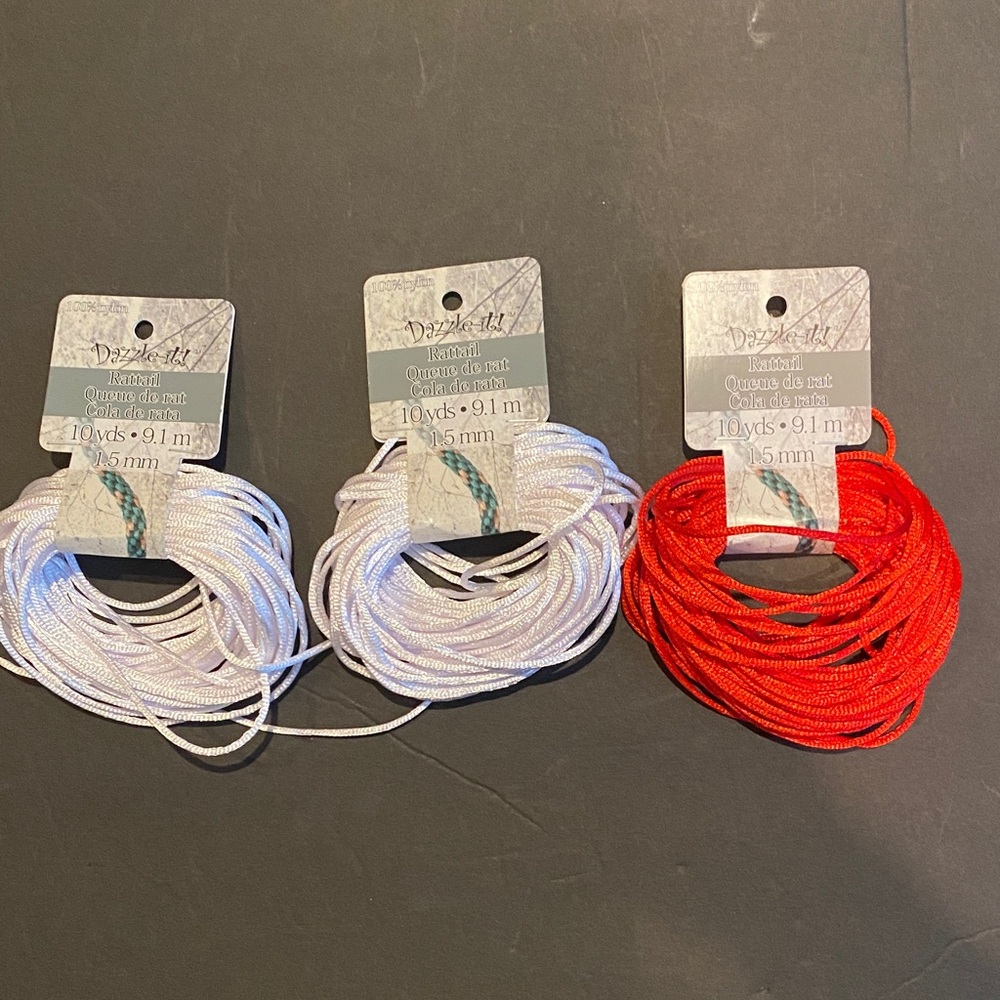 Dazzle-It! White and Red Cord Set